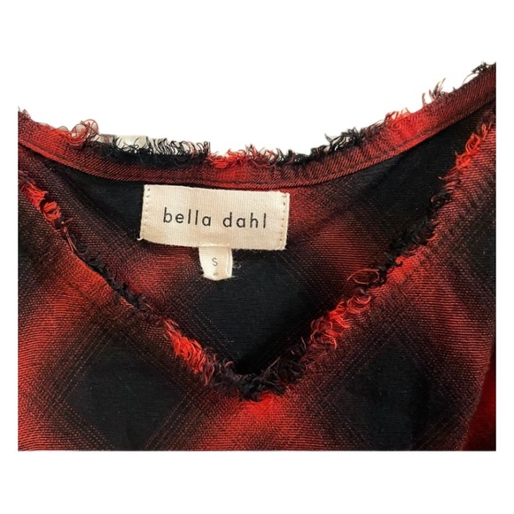 Bella Dahl Buffalo Print Tank with Raw Edge Detail - Picture 5 of 5